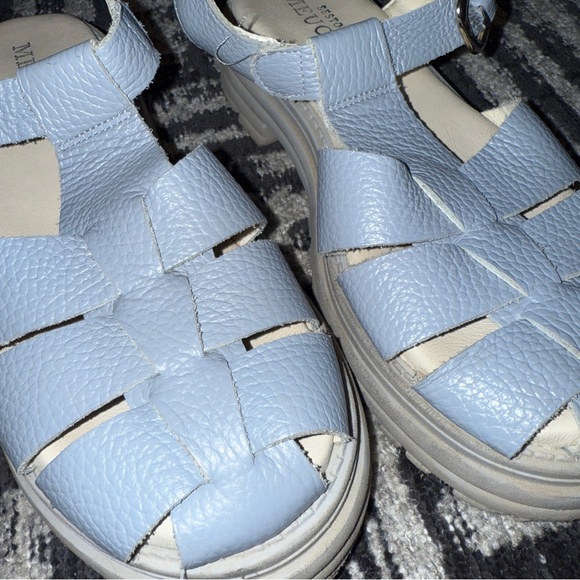 Sesto Meucci Blue Platform Sandals - Picture 7 of 7